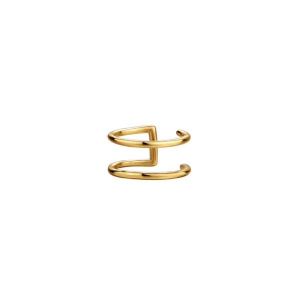 Nava Copenhagen - Double Ear Cuff - Guldpläterad