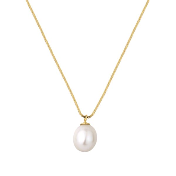 Nava Copenhagen Pärlhalsband Ava - Guldpläterad