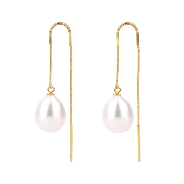 Nava Copenhagen Pärlörhängen Coco - Guldpläterade