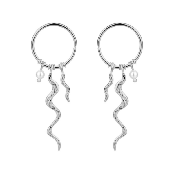 Nava Copenhagen Dangle örhängen Kailani - Silver