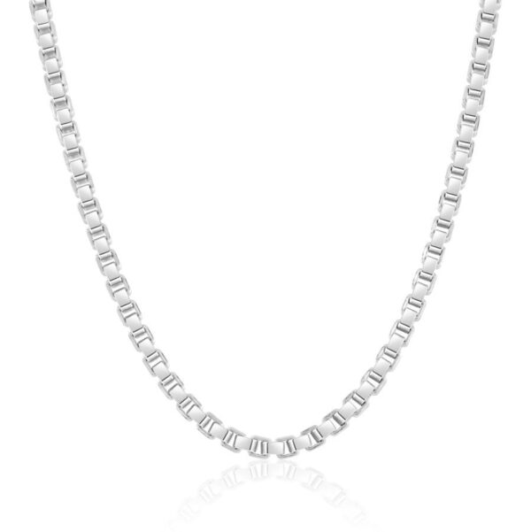 Silverhalsband (Venezia) för män - 45, 50, 60, 70 cm