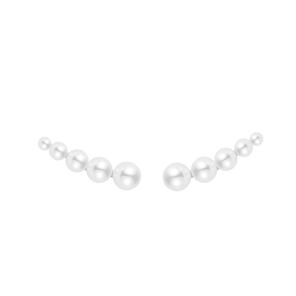 Nava Copenhagen Pärlörhängen Varuna Ear Climber - Silver