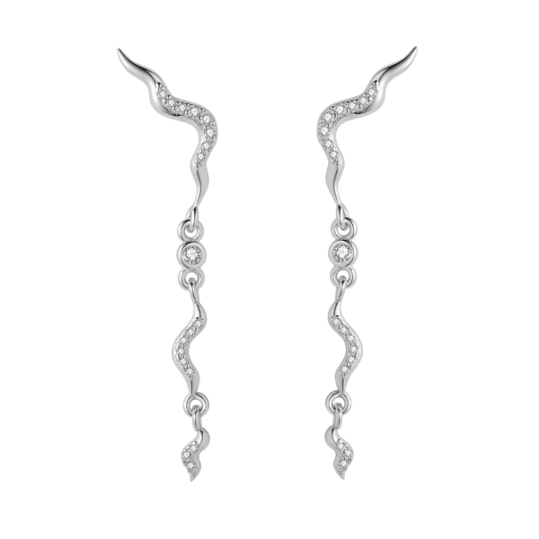 Nava Copenhagen Dangle örhängen Venus - Silver
